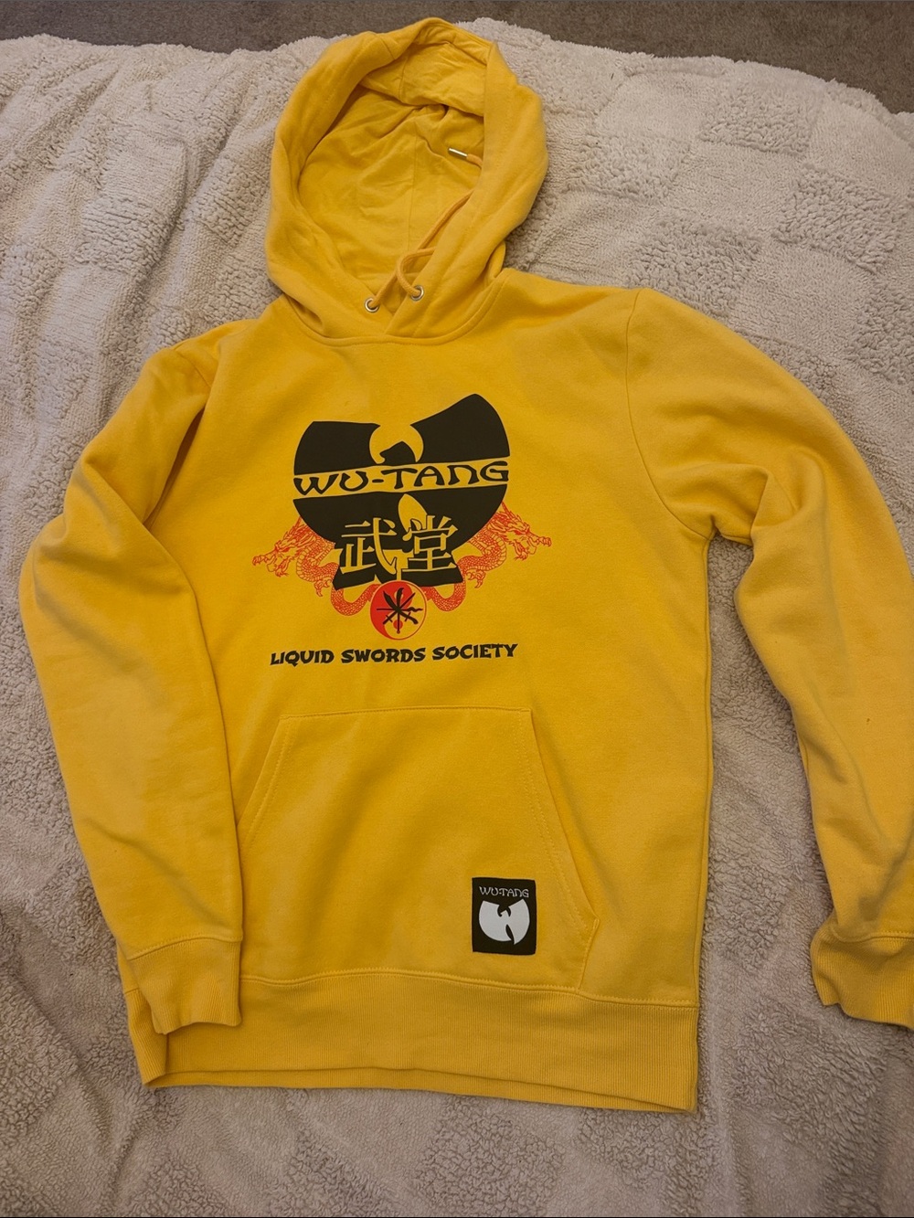 Wu-Tang Yellow Graphic Hoodie Sweater for Men